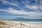 Wide shot of Table Mountain from Blouberg Beach