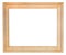 Wide simple wooden picture frame