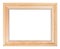 Wide simple wooden picture frame