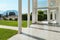 Wide veranda of a modern house