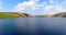 Wide view of the Claerwen reservoir