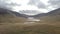 Wide view on Glen Etive and the River Etive in the Highlands of Scotland from the air