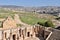 Wide View of Jerash Site with South Theatre in Bottom Foreground