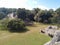 Wide view of Kohunlich Mayan ruins