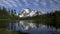 wide view of mt shuksan and picture lake on a summer evening at mt baker wilderness