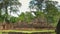 Wide view of the ruins of banteay srei temple in angkor