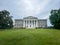 Wide view of the Staatsburgh State Historic Site, a Beaux-Arts mansion designed by McKim, Mead