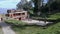 A wide view of Tipu`s Summer Residence or guesthouse on top of hill