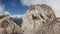 Wide view on the werstern side of Sass de Putia in Dolomites