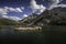 Wide views of Andrews Peak and Lake Nanita