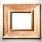 Wide Wooden Square Frame: Blank Canvas