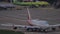 Widebody airplane of Rossiya taxiing