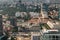 Among wider cityscape, town hall of Ho Chi Minh City, Vietnam