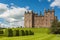 Wider shot of Drumlanrig Castle garden side, Dumfriesshire, Scot