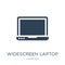 widescreen laptop icon in trendy design style. widescreen laptop icon isolated on white background. widescreen laptop vector icon