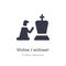 widow / widower icon. isolated widow / widower icon vector illustration from family relations collection. editable sing symbol can