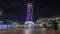 Wiener Riesenrad in Prater night timelapse hyperlapse - oldest and biggest ferris wheel in Austria.