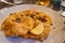 Wiener Schnitzel fresh plate with lemon in Wien, Austria