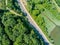 The Wienerwaldsee from above, Vienna, Austria