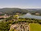 The Wienerwaldsee from above, Vienna, Austria