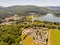 The Wienerwaldsee from above, Vienna, Austria