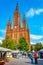 WIESBADEN, GERMANY, AUGUST 17, 2018: Marktkirche in Wiesbaden, germany