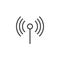 Wifi antenna line icon