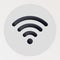 WiFi blended bold black line icon
