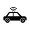 Wifi car glyph vector icon which can easily modify or edit