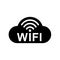 Wifi cloud internet icon â€“ vector