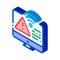 Wifi error isometric icon vector illustration