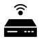 Wifi glyph flat vector icon