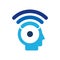 Wifi Head Logo Icon Design