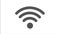 Wifi icon 2D animation on white background. Icon design.