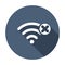 Wifi icon with cancel sign. Wifi icon and close, delete, remove concept. Vector icon