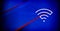 Wifi icon elegant architecture design blue banner illustration