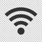 Wifi internet sign icon in flat style. Wi-fi wireless technology