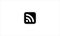 Wifi mobile app logo flat minimal icon, wifi symbol logo illustration