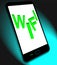 Wifi On Mobile Shows Internet Hotspot Wi-fi Access Or Connection