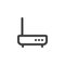 Wifi modem line icon