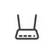 Wifi modem line icon