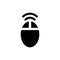 Wifi Mouse Icon In Flat Style Vector For App, UI, Websites. Black Icon Vector Illustration