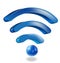 Wifi network sign logo