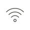 WiFi outline icon. Vector Wireless, line symbol.