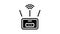 wifi router glyph icon animation