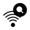 Wifi search glyphs icon