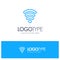 Wifi, Services, Signal Blue Outline Logo Place for Tagline