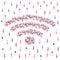 Wifi sign from Miniature crowd group, Internet social network wireless technology for people concept Poster or social banner