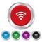 Wifi sign. Wi-fi symbol. Wireless Network.