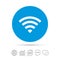 Wifi sign. Wi-fi symbol. Wireless Network.